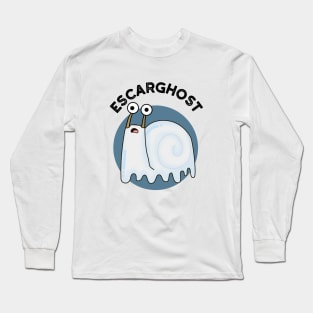 Escarghost Funny French Ghost Snail Pun Long Sleeve T-Shirt